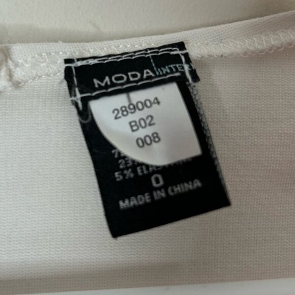 Victoria's Secret Moda Bodycon Mini Dress 3/4 Sleeves White Y2k 2000s Size 0 - Picture 10 of 14